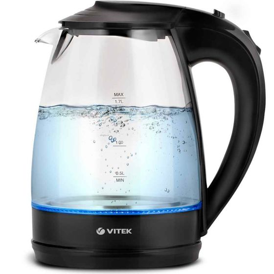 Чайник электрический Vitek VT-1122 TR 1,7л 2200Вт черный