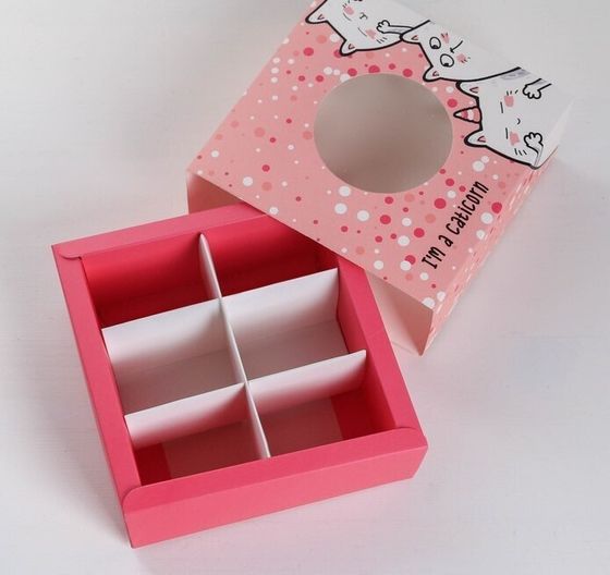 !09 Коробка (набор 5 штук) для сладостей «Caticorn» 13 × 13 × 5 см.