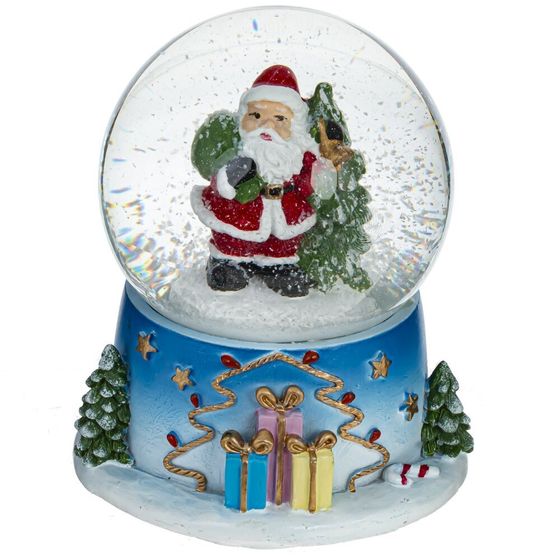 Фигурка декор в стекл шаре &quot;Дед Мороз/Снеговик&quot;, D 7 см, L8,5 W8 H9 см, 2в.