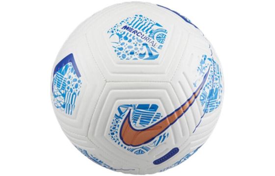 Nike Size 1 3 4 5 Balls Soccer Rubber Machine Stitched Soccer Ball Unisex 100 White/Metal Copper/Harmony Blue