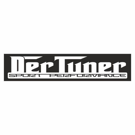 Полоса на лобовое стекло &quot;DER TUNER&quot;, черная, 1220 х 270 мм