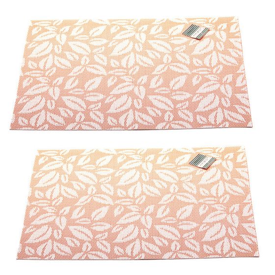 !09 Салфетка под горячее (набор 2 штуки) "Листья" 30/40 см.