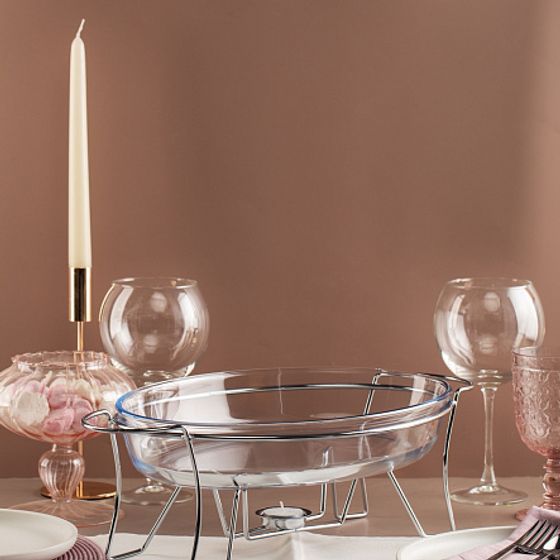 Мармит INVITE 3л 44x24,5x16,5см овальный