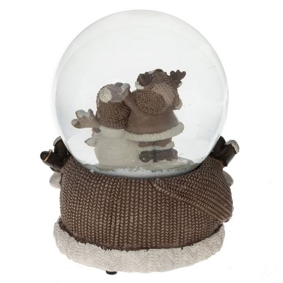 Фигурка декоративная &quot;Дед Мороз&quot; в стекл шаре (ключ,муз), L10 W10 H14 см