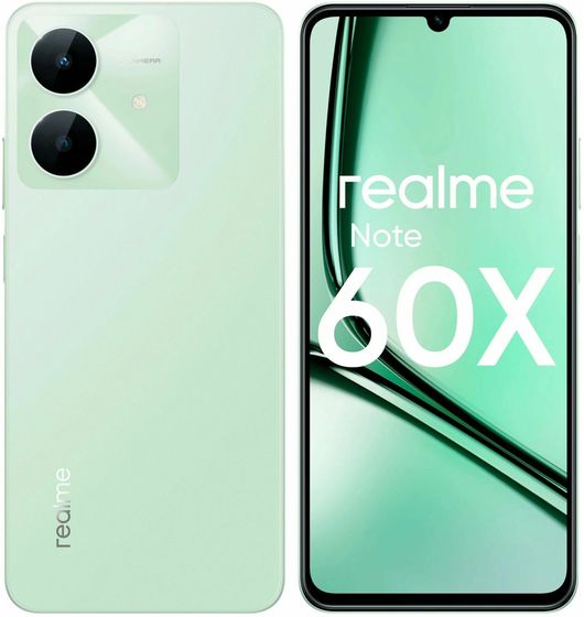 Смартфон Realme Note 60х 3/64Gb зеленый (RMX3938/6941764448940)