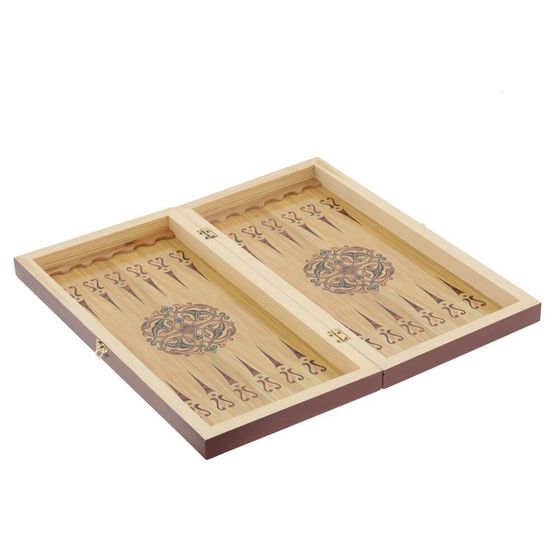 Игра настольная 3 в 1 (шахматы, шашки, нарды) "Рыцари", L50 W25 H6 см