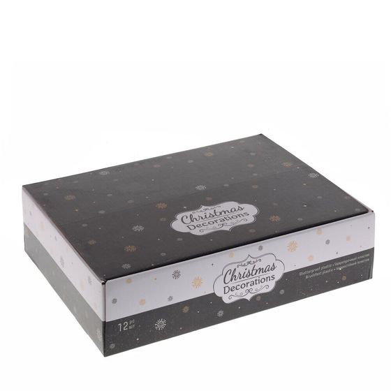 Набор из 12шт Украшение новогоднее &quot;Шар&quot;, D 8 см, L35 W27 H8,5 см