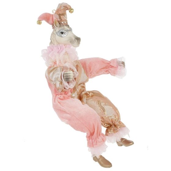 Игрушка набивная подвес &quot;Лошадь-клоун&quot;, L15 W9 H36/24 см