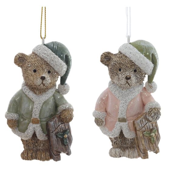 Фигурка декоративная подвесная "Медвежонок", L4,5 W3 H8 см, 2в.