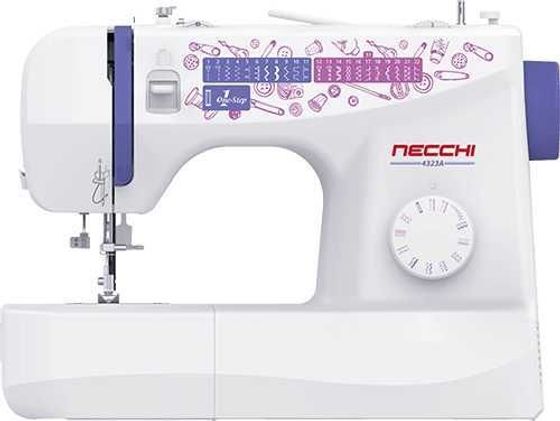 Швейная машина Necchi 4323А белый/фиолетовый
