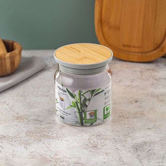 Банка для хранения сыпучих продуктов BAMBOO 500мл