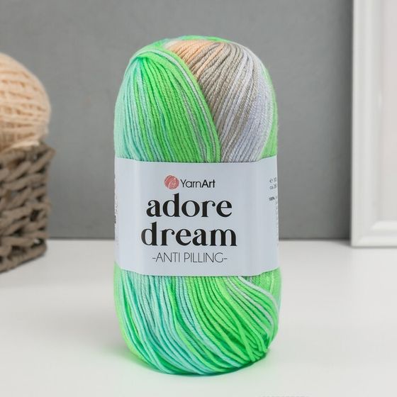 Пряжа &quot;Adore Dream&quot; 100% акрил антипиллинг 280м/100г (1052 салат-беж)