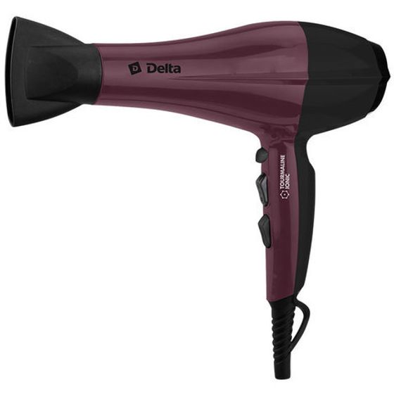 Фен Delta DL-0937 2000Вт черный/бордовый