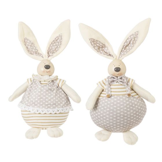 Игрушка набивная &quot;Заяц/Зайка&quot;, L18 W14 H38/27 см, 2в.