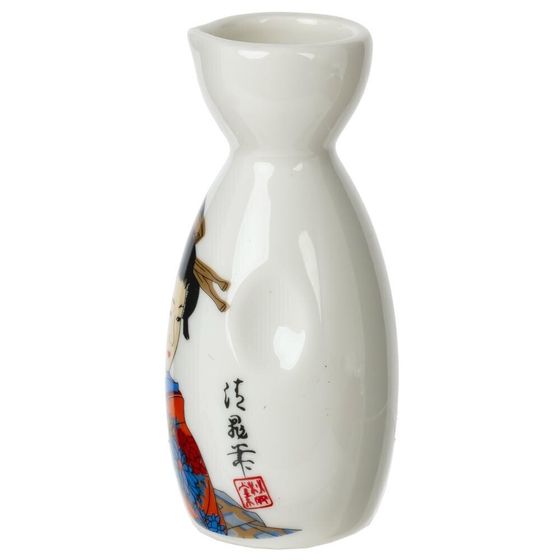 Набор для саке: графин 140 мл и 4 стакана 35 мл, L18,5 W7 H15 см