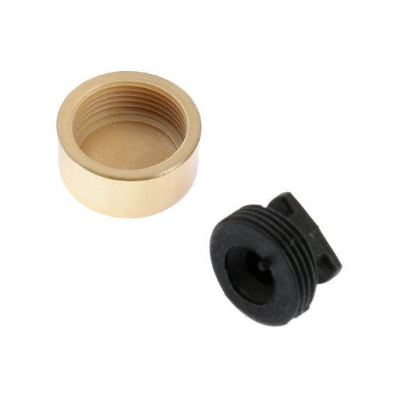 !09 Набор из 8 штук - Зеркалодержатель ТУНДРА LIGHT, d=17 мм, без сверления, цвет золото, пластик