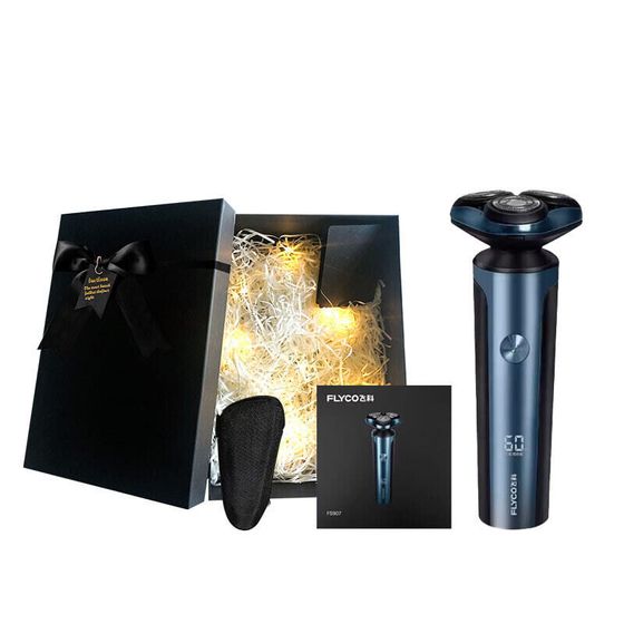 FLYCO FS907 Custom Gift Box Swivel Type Razors Stainless Steel Three Blades Wash All Over The Body 1 Hour Fast Charge