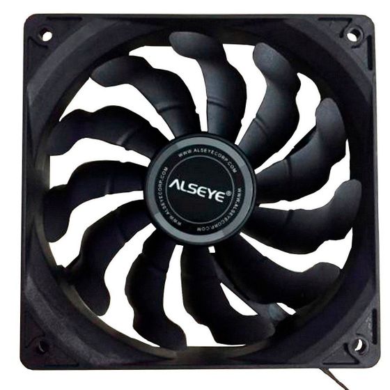 Вентилятор Alseye S120-F черный 120x30мм 1700rpm 4pin