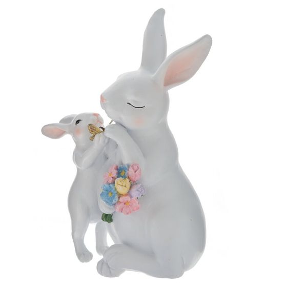 Фигурка декоративная &quot;Зайцы&quot;, L15 W12 H23 см