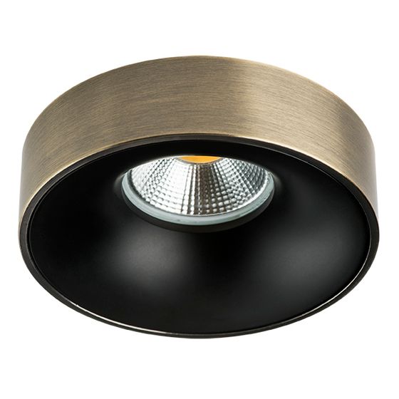 L01002721 Светильник LEVIGO MR16/HP16 ЧЕРНЫЙ МАТОВЫЙ/БРОНЗА (010027+510021)