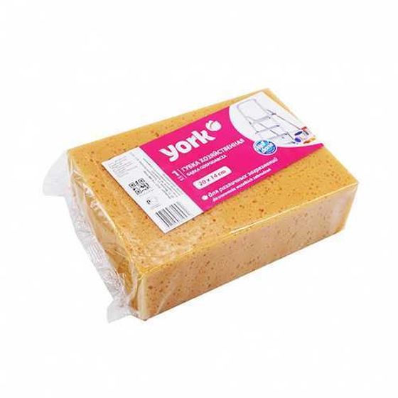 Губка &#39;&#39;YORK&#39;&#39; хозяйственная/автомобильная  20*14см