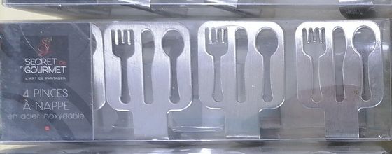 !09 Держатель скатерти (набор-4 штуки), дизайн микс.