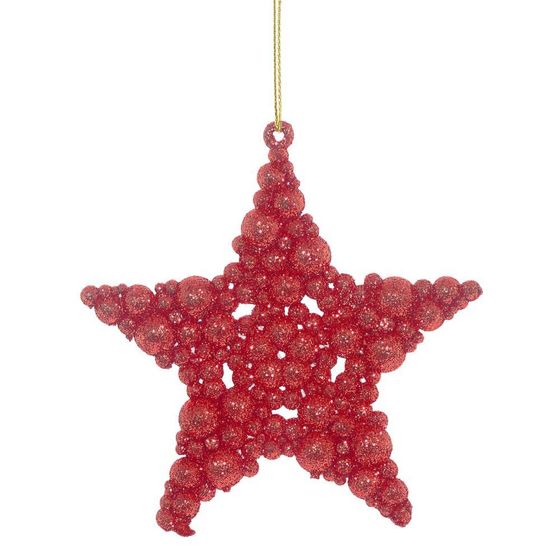 Набор из 2шт Украшение новогоднее &quot;Звезда&quot;, L10 W1 H10 см