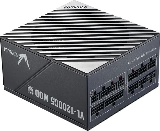 Блок питания 1200W ATX Formula VL-1200G5 MOD Gen.5 80+ gold (20+4pin) APFC 140mm fan lt.blue LED 7xSATA Cab Manag RTL