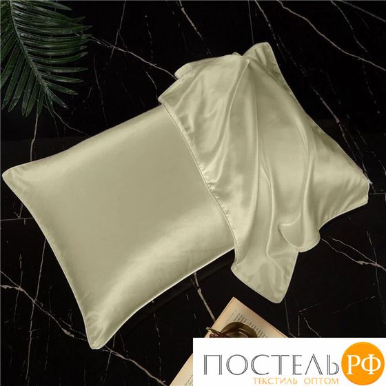113460110-сгT80 Наволочка Tencel 52х74 светло-оливковый