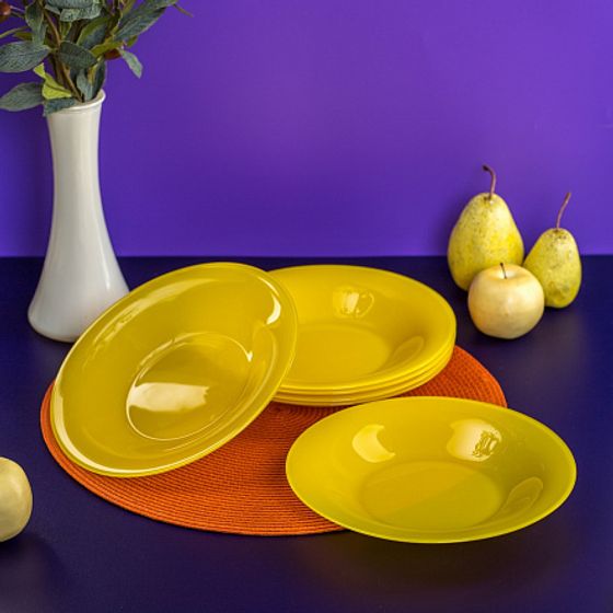 Тарелка суповая АМБИАНТЭ ЙЕЛЛОУ 21см