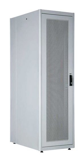 Шкаф серверный Lande DYNAmic Basic (LN-DB42U8010-LG-CKAA) напольный 42U 800x1000мм пер.дв.перфор. задн.дв.стал.лист направл.под закл.гайки 600кг серы