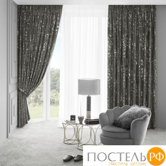 TOGAS ПЛАССЕ граф. Шторы 260x275-2, подхваты-2, 4 пр.