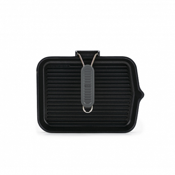 Сковорода-гриль SAPORELAX GREY 36x26см со складной ручкой