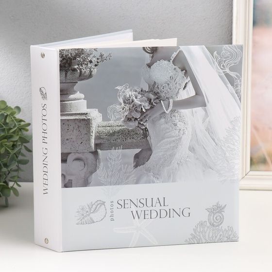 Фотоальбом на 50 магнитных листов 23х28 см, на кольцах &quot;sensual wedding 2&quot;