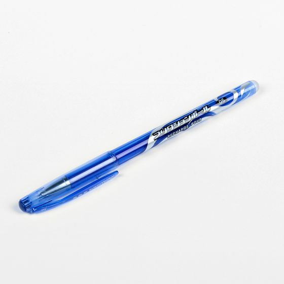 Ручка гелевая со стираемыми чернилами 0,5 мм, 2 штуки стержень синий, корпус синий тонированный