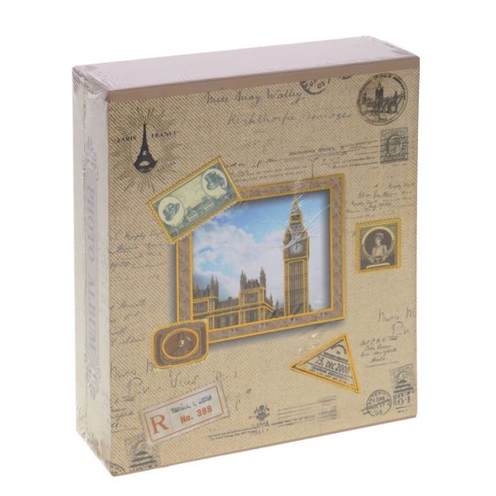 Фотоальбом для 40 фото 10*15, Д14 Ш4,5 В17 см, 4в.