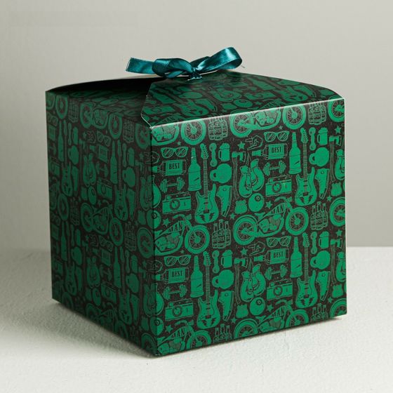 !НАБОР 2 ШТУКИ - Коробка складная «Брутальность», 18 × 18 × 18 см