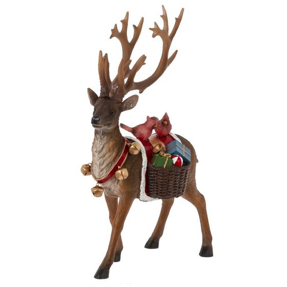 Фигурка декоративная с подсветкой &quot;Олень&quot;, L23 W12 H32 см,  (2хAAA н/п)