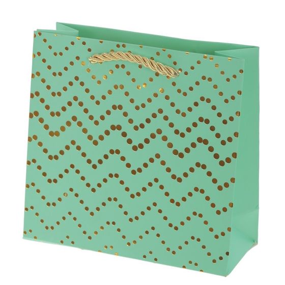 Пакет подарочный (бумага 210г/м2, блок микс 12шт), L15 W6 H15 см, 4в.