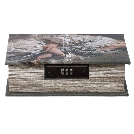 Шкатулка-книга с кодовым замком, L15,5 W6,5 H22 см