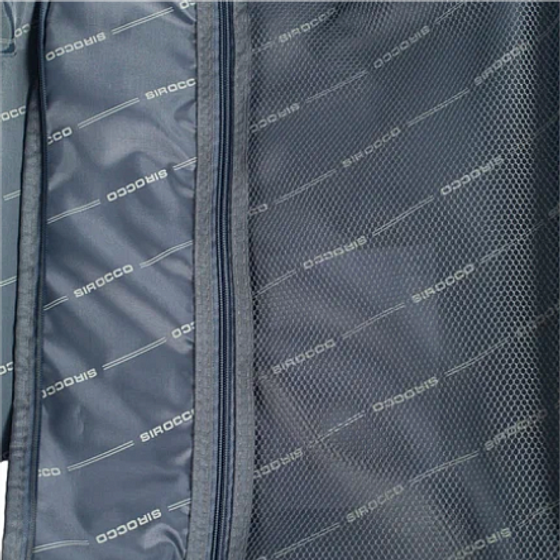 Чемодан TOPAZ синий L ABS с накладными углами