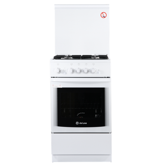 Плита газовая De Luxe 5040.44г(кр)чр белый