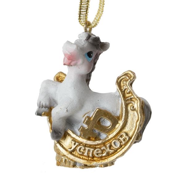 Фигурка декоративная подвесная &quot;Лошадка&quot;, L5 W2 H5 см, 2в.