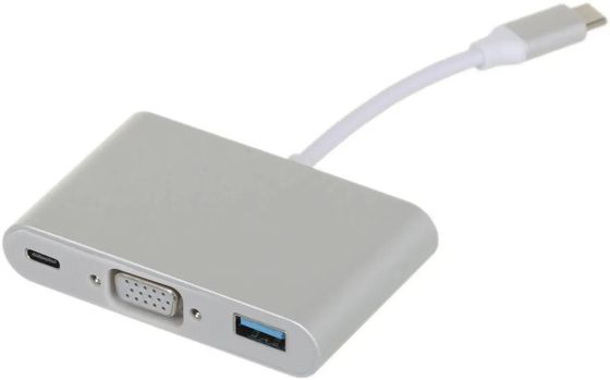 Разветвитель USB-C Palmexx 1порт. серебристый (PX/HUB-057)