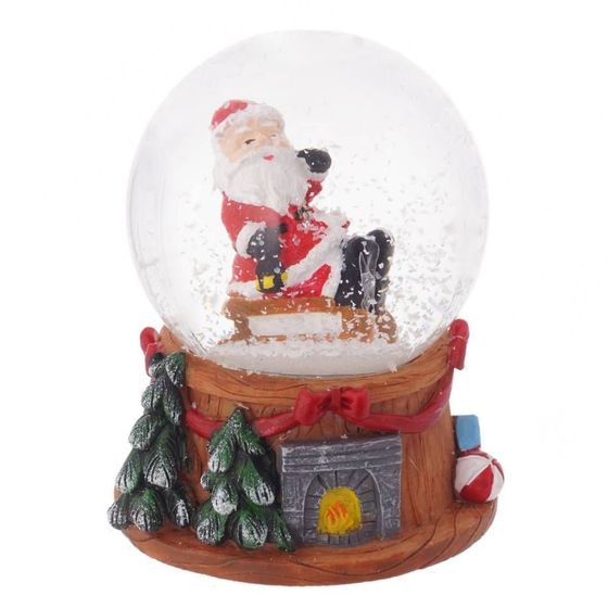 Фигурка декор в стекл шаре &quot;Дед Мороз&quot;, D4,5 см, L5 W5 H6 см, 3в.