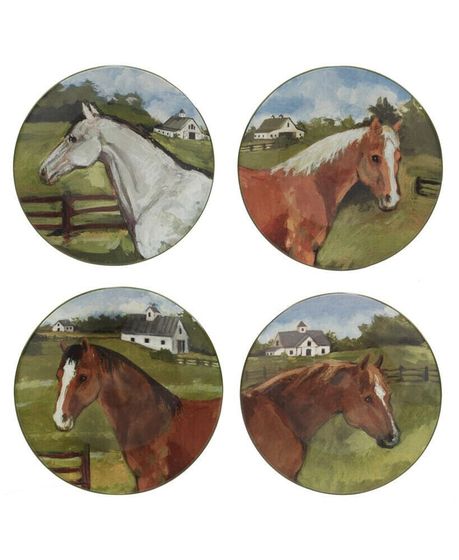 York Stables Set of 4 Salad Plate 8.5&quot;