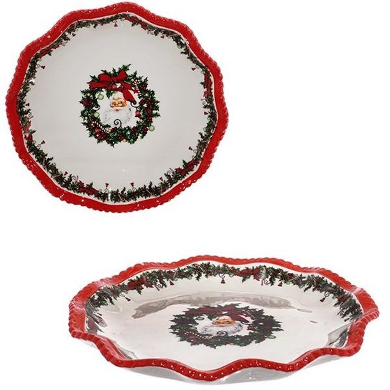 Тарелка &quot;Санта Клаус&quot;, L31 W30,5 H2,5 см