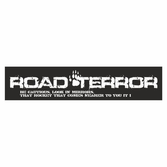 Полоса на лобовое стекло &quot;ROAD TERROR&quot;, черная, 1600 х 170 мм