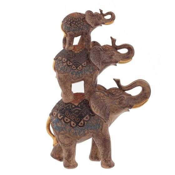 Фигурка декоративная &quot;Слоны&quot;, Д21 Ш9 В31 см