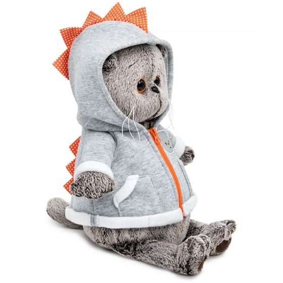 Мягкая игрушка «Кот Басик», в толстовке дракончик, 19 см, МИКС